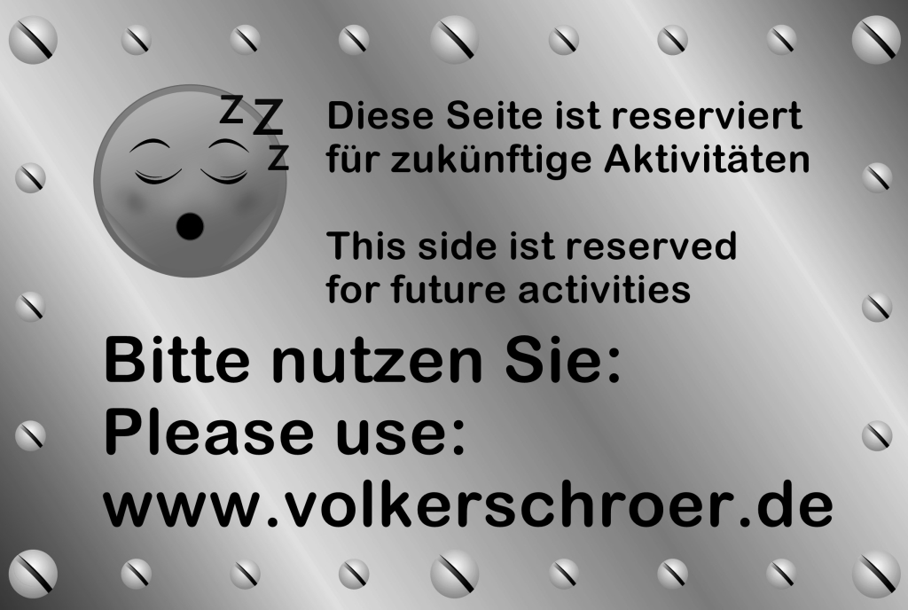 Diese Seite ist für zukünftige Aktivitäten reserviert